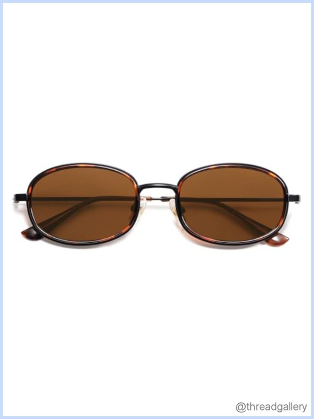 Retro Oval Sunglasses UV400 Round Metal Frame Gift Packaged